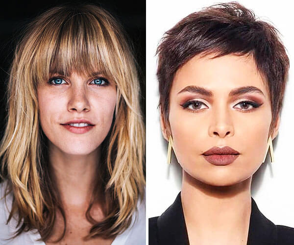 corte de cabelo para rosto redondo