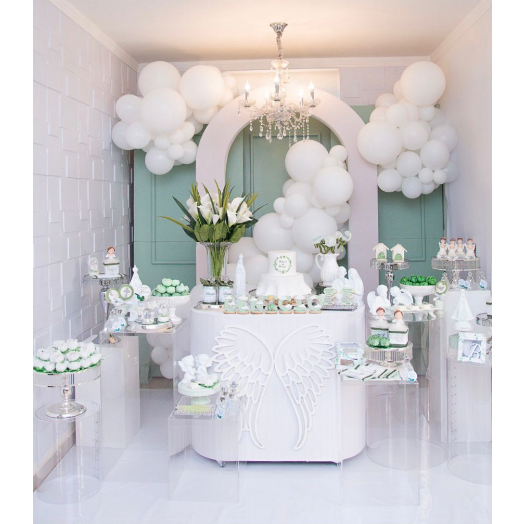 decoração batizado menino simples