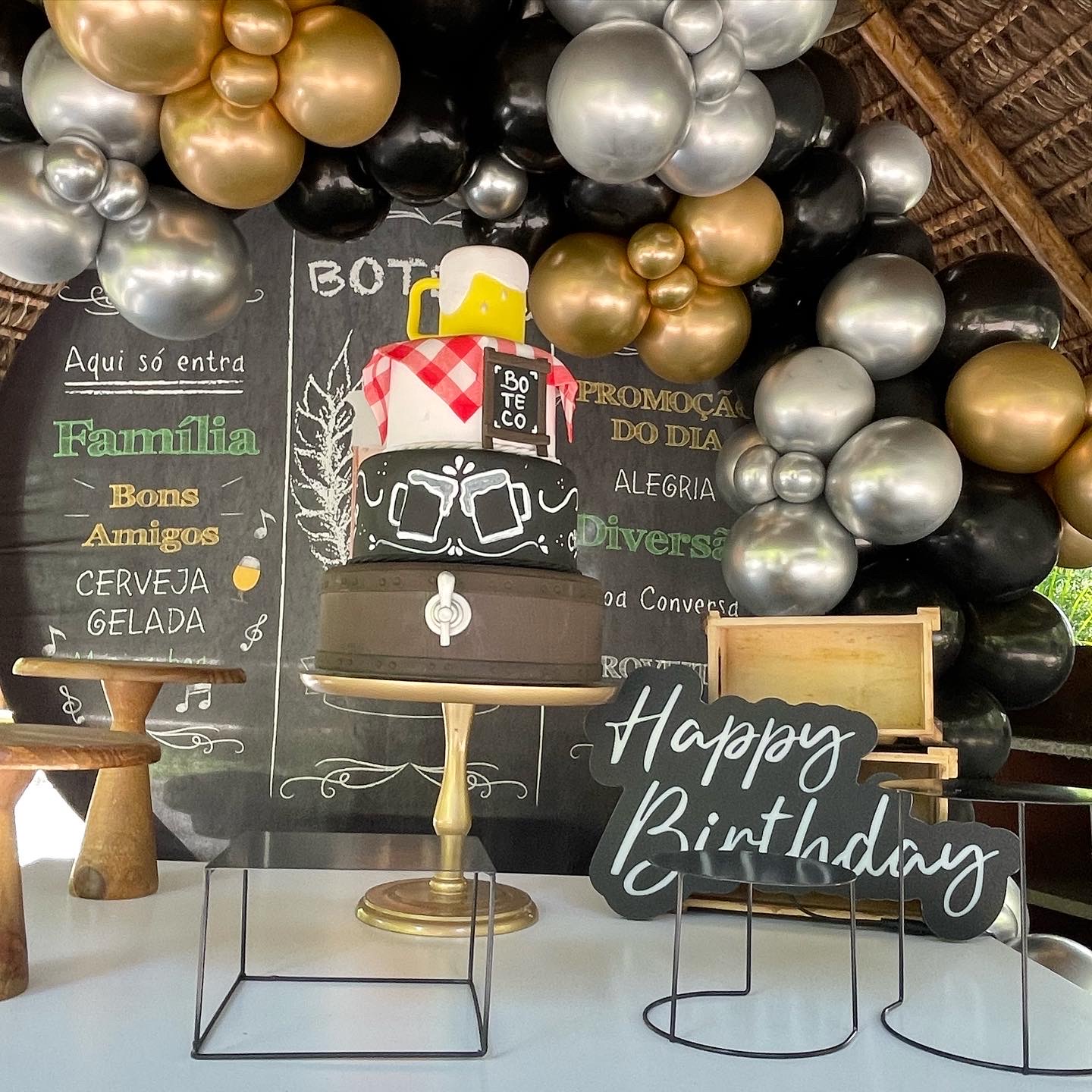 decoração 70 anos adulto masculino