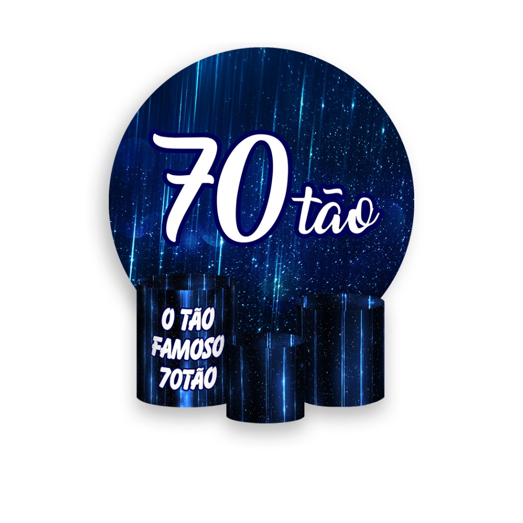 decoração 70 anos adulto masculino