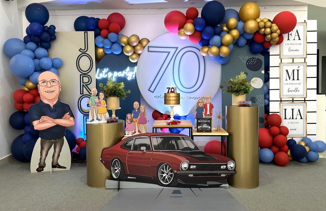 ideias festa 70 anos homem