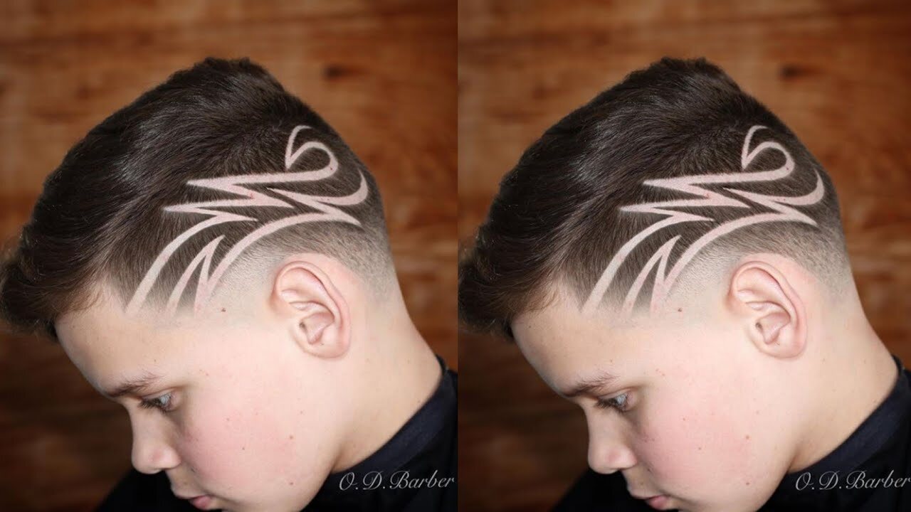 riscos no cabelo masculino
