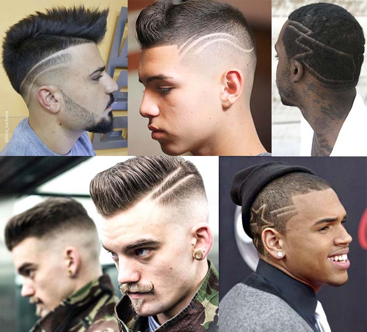 corte masculino com desenho