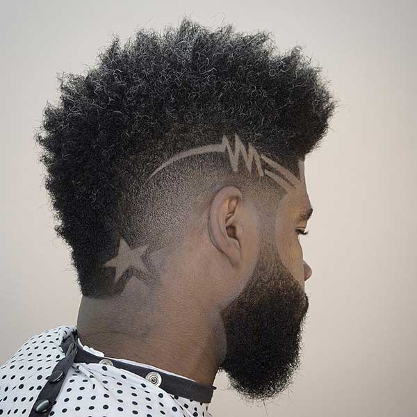 riscos no cabelo masculino