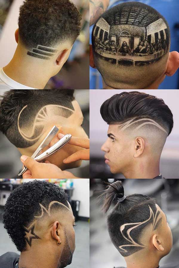 listras no cabelo