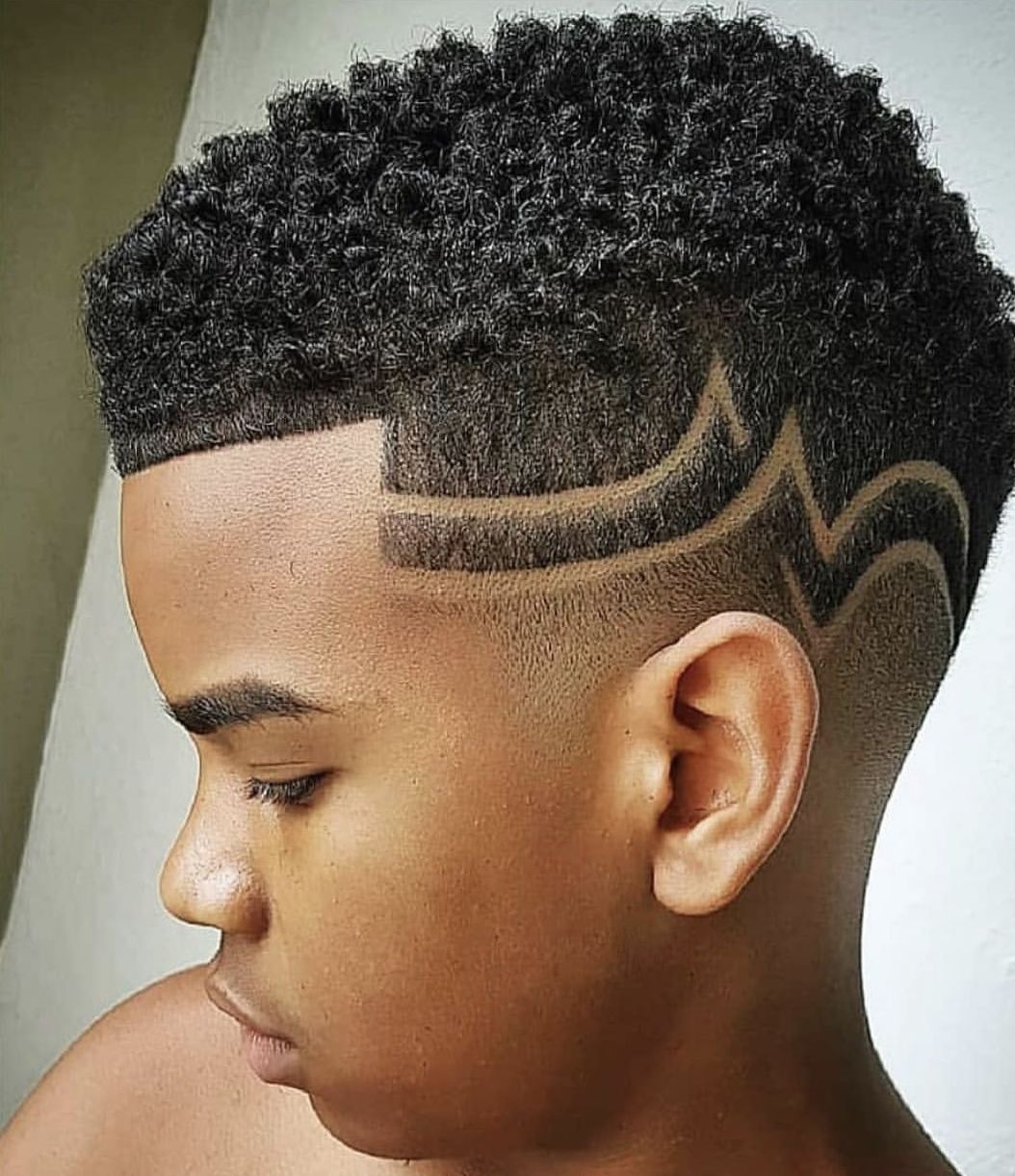 desenho cabelo afro masculino