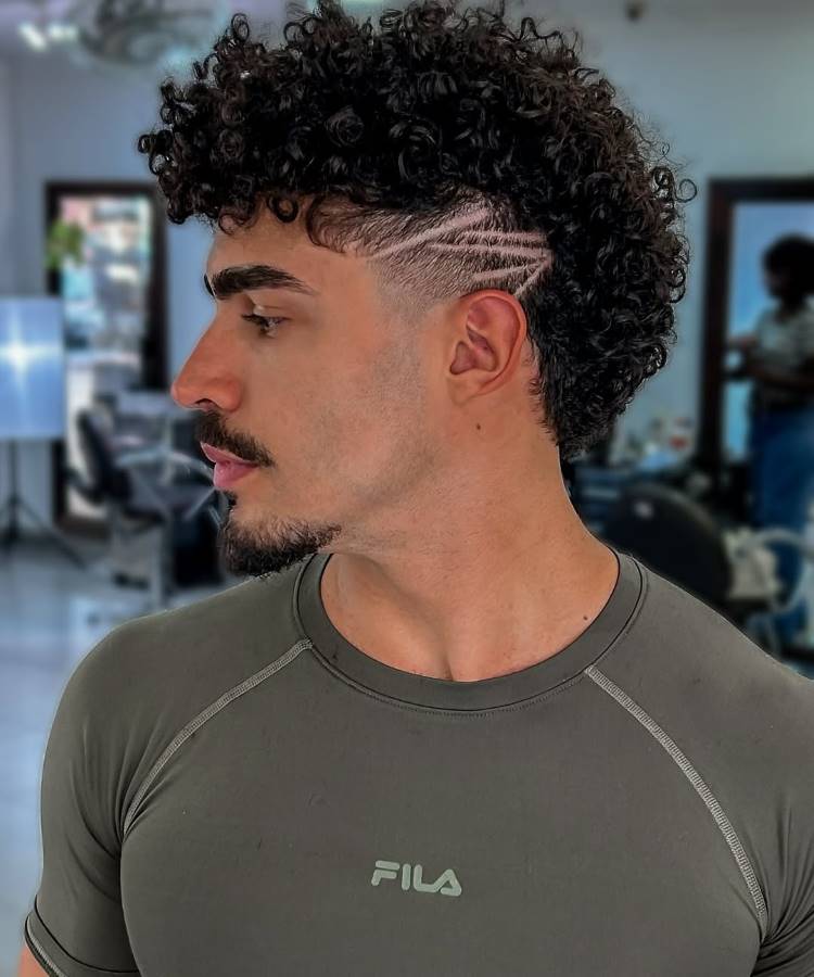 hair tattoo cabelo cacheado masculino