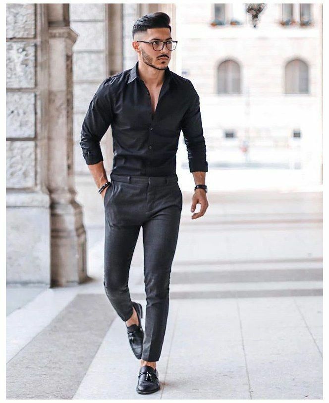 como montar look all black masculino