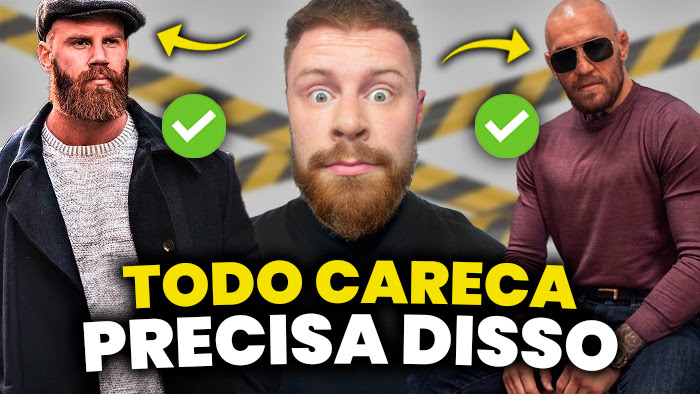 homem careca estiloso