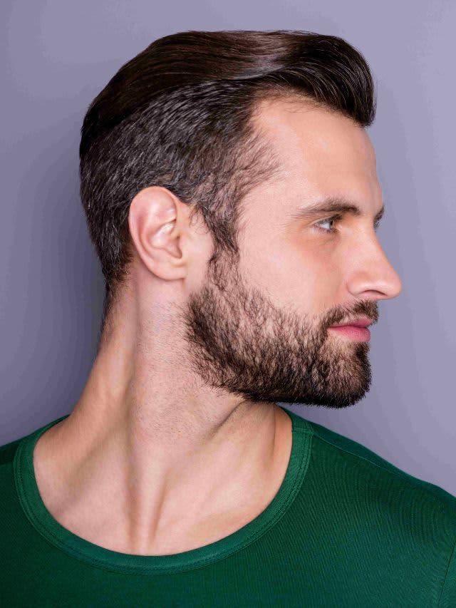 barba falhada no queixo