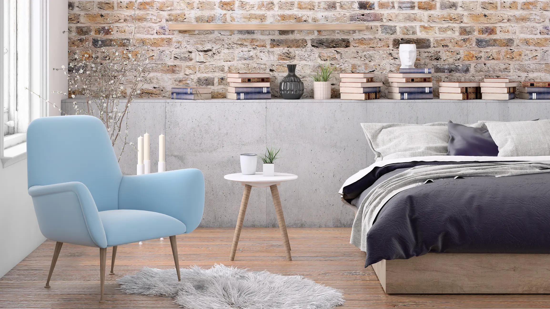 decoração quarto masculino moderno