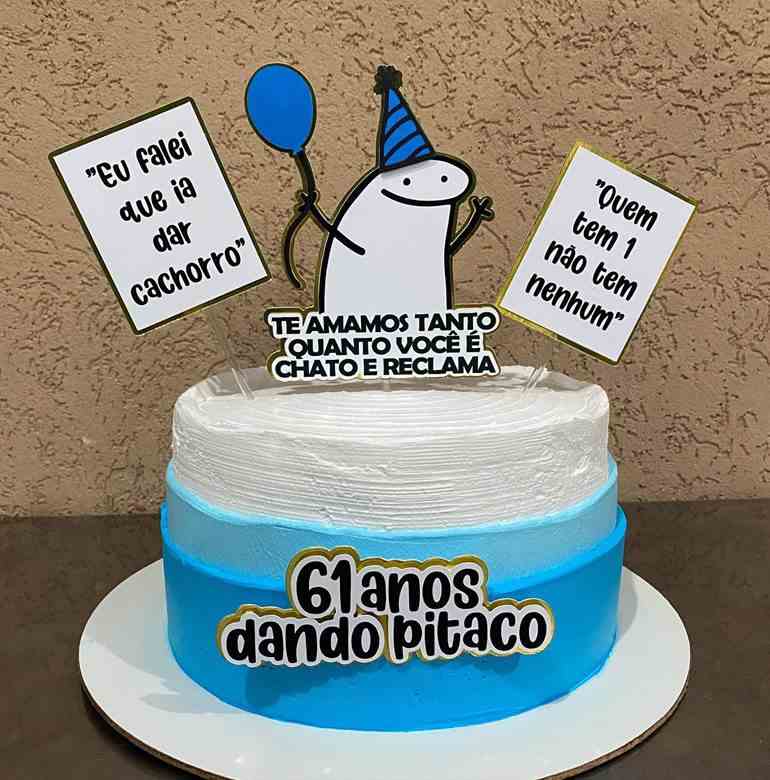 humor em bolos masculinos