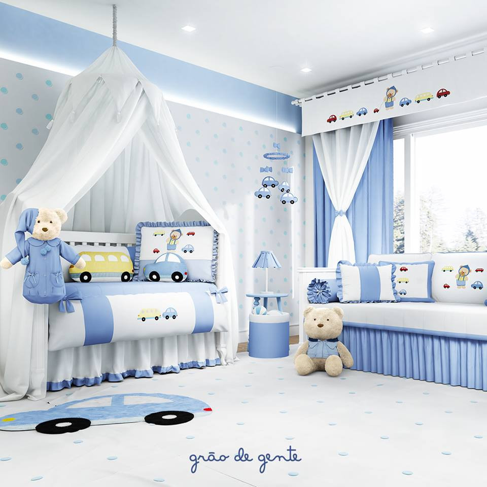 ideias de cores para quarto de bebê menino