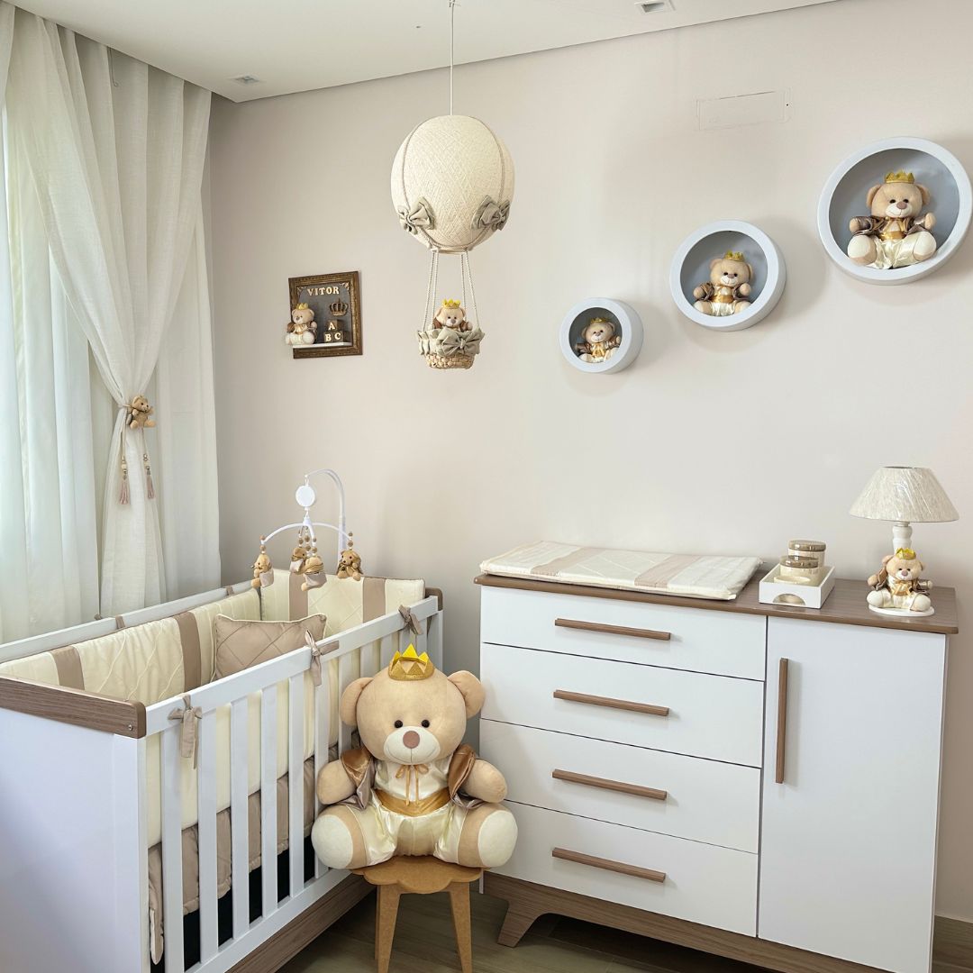 decoração quarto de bebê com tema safari menino