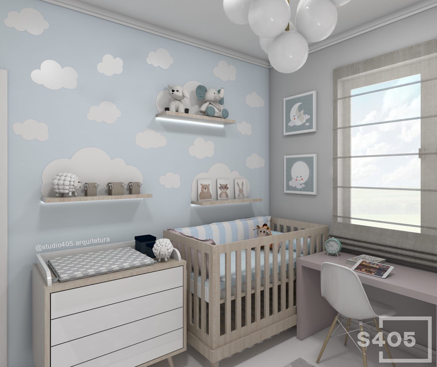 móveis funcionais para quarto de bebê menino