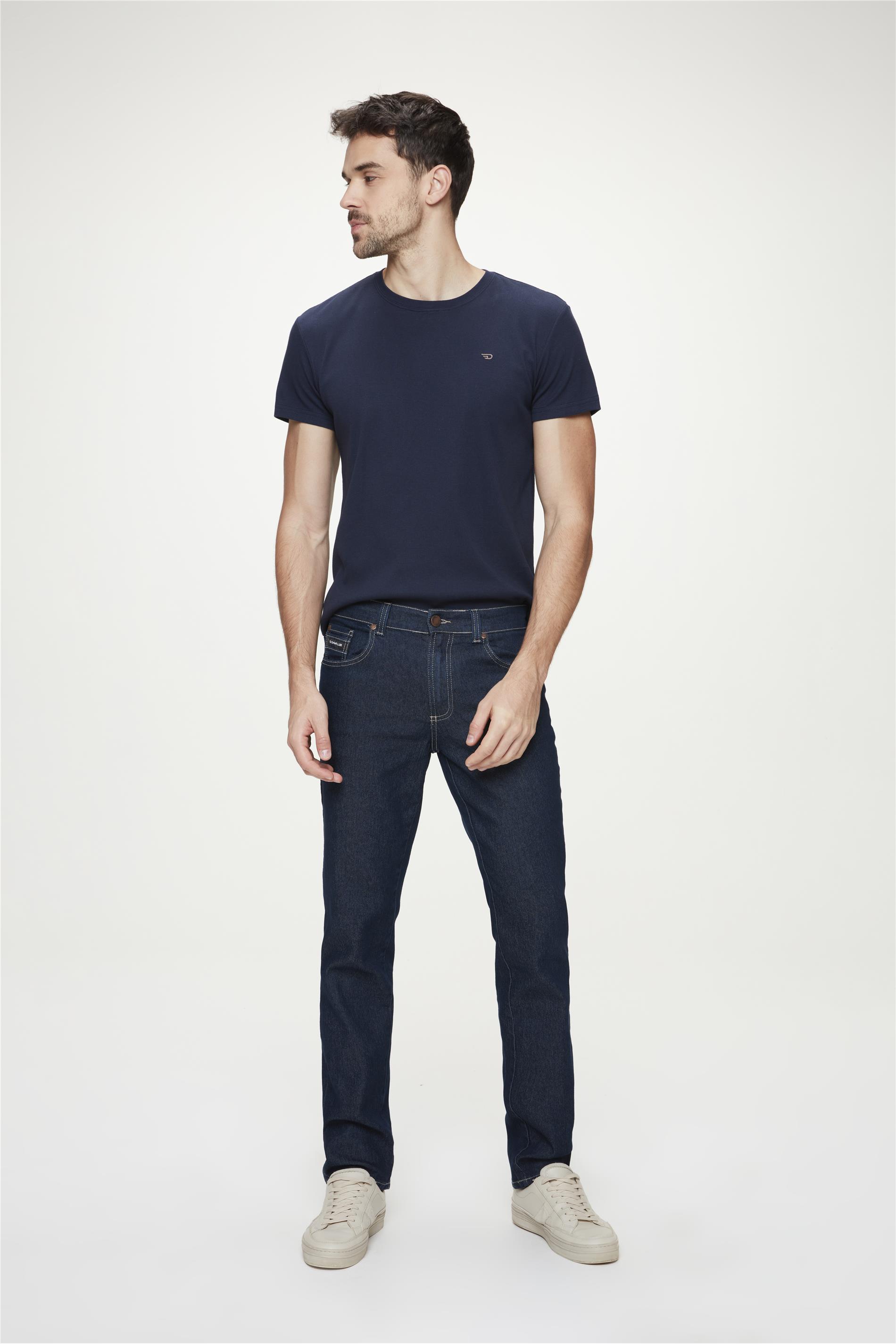 calça denim masculina escura