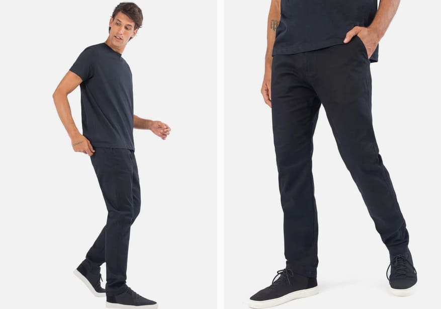 roupas masculinas calça preta tênis branco