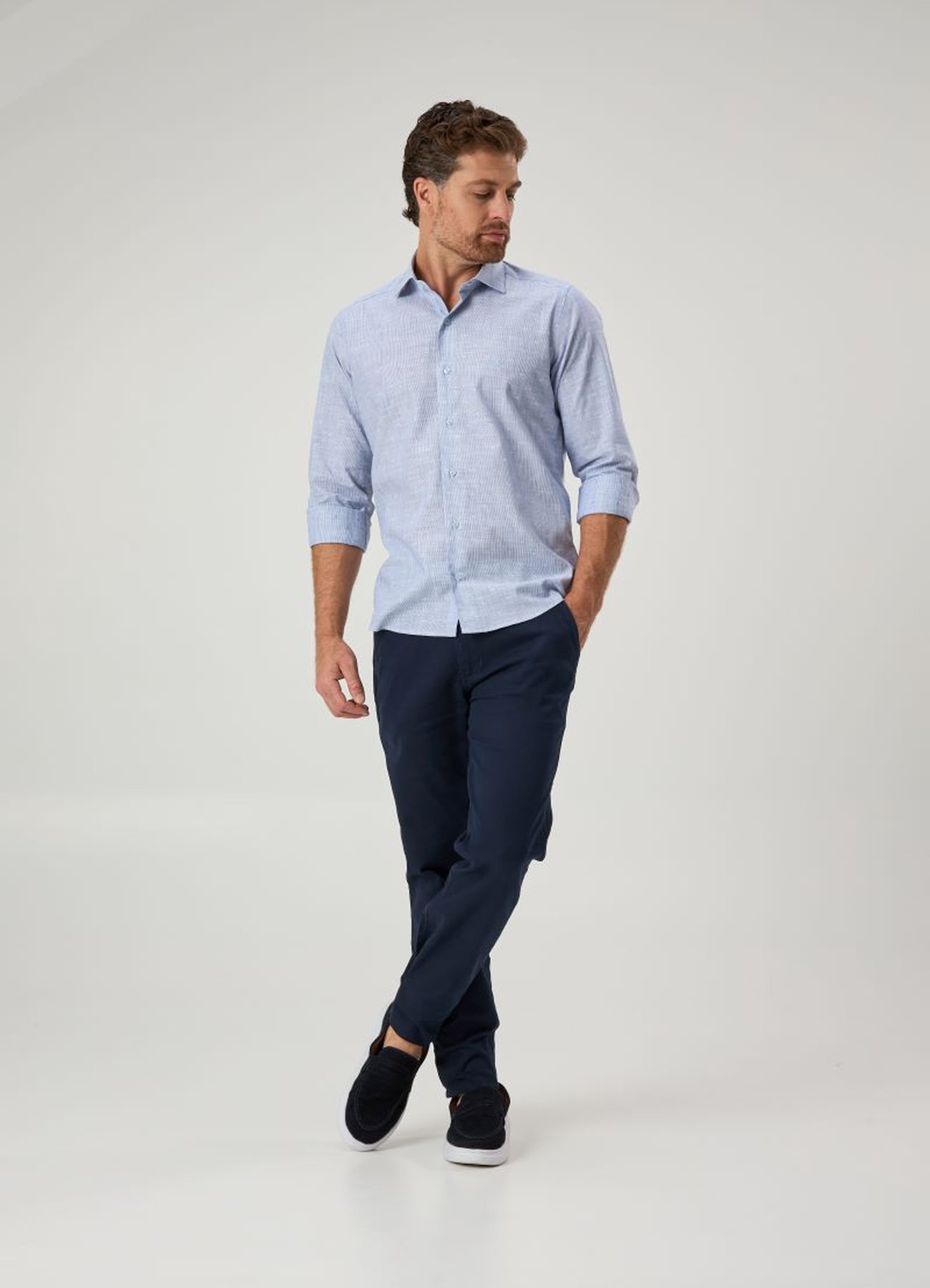 estilos de camisa social masculina
