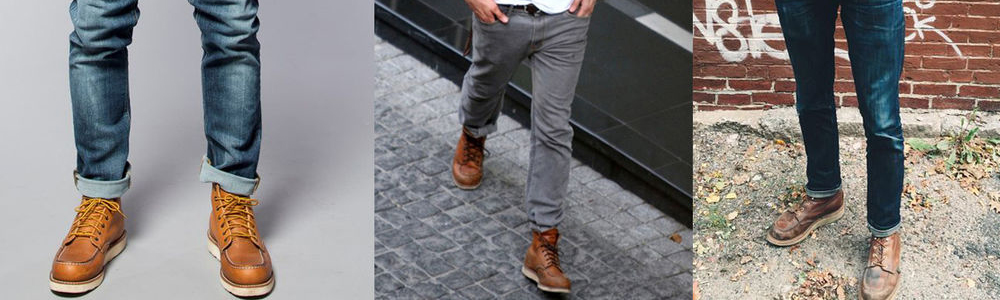bota de couro masculina