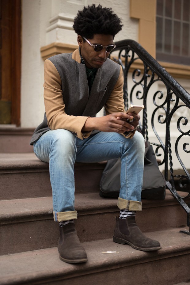bota masculina elegante