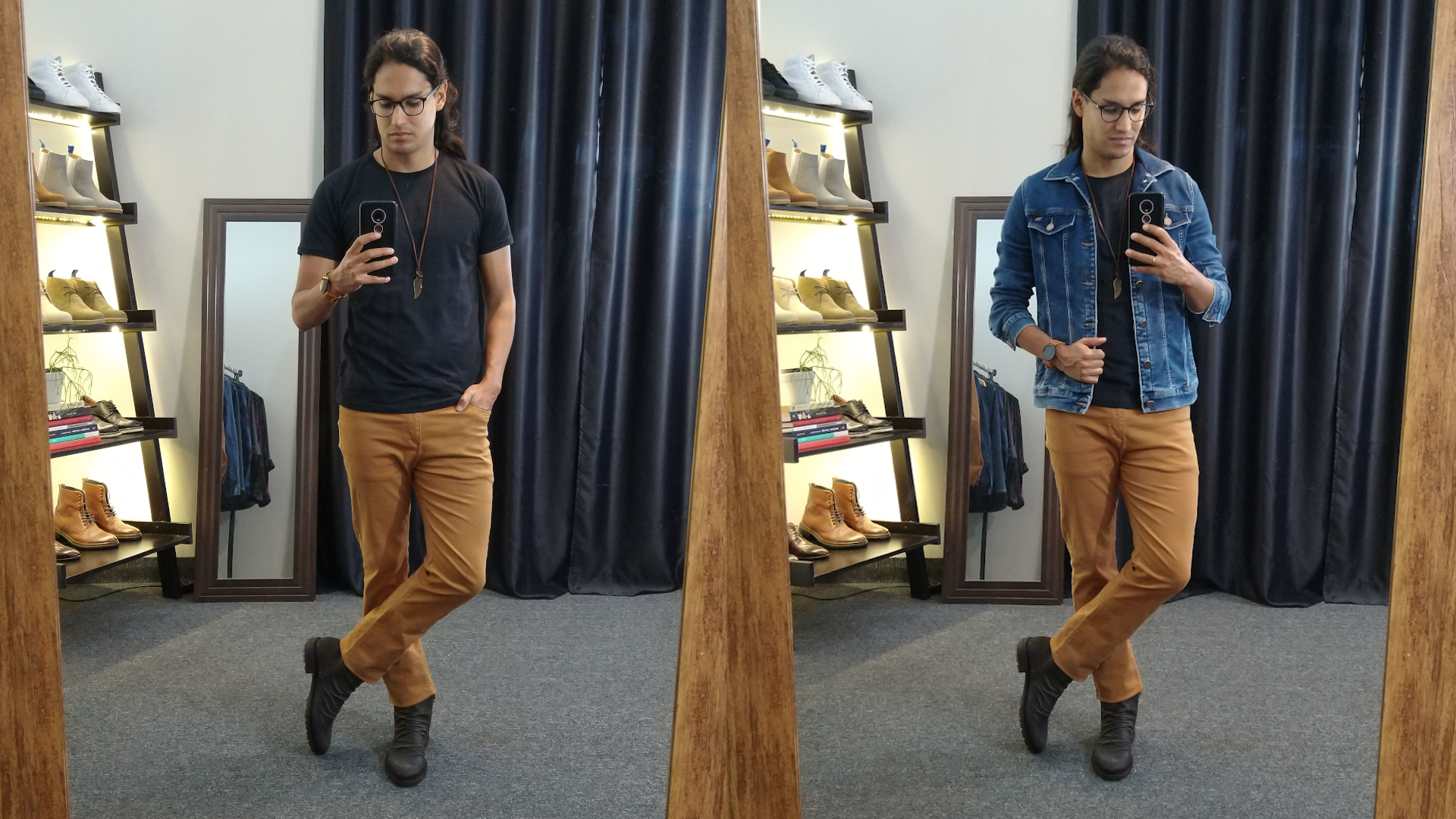 coturno masculino look