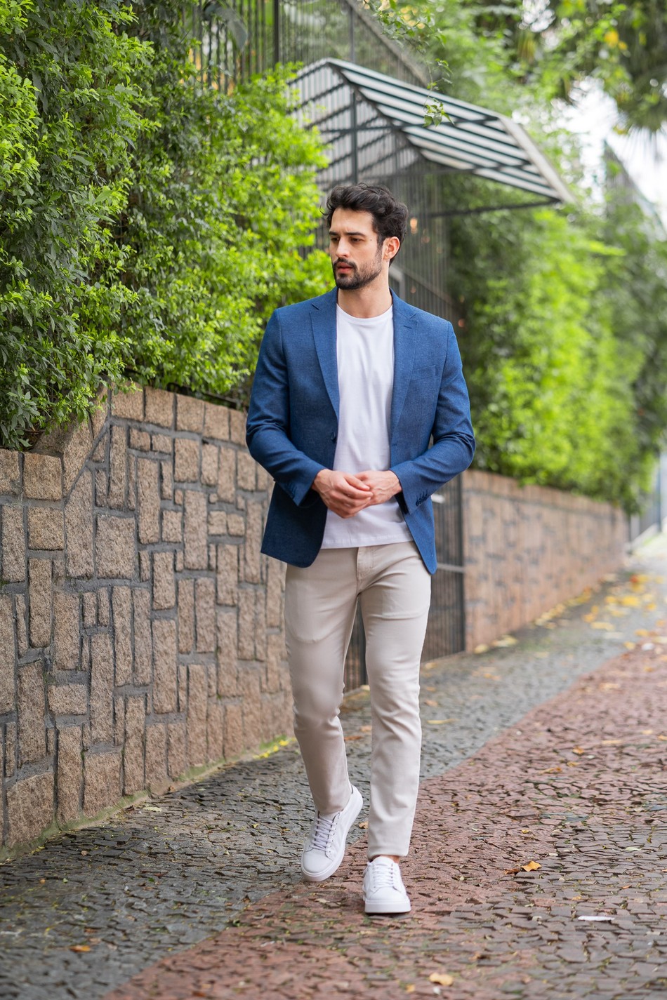 como usar blazer azul masculino