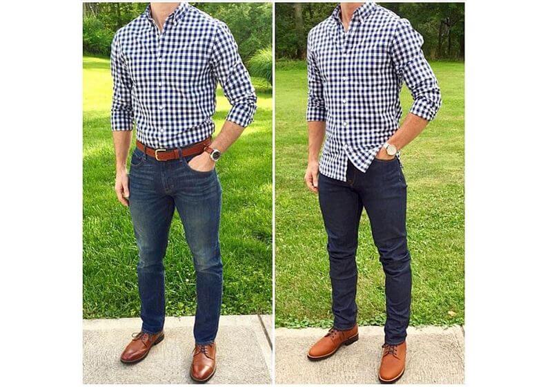 look masculino camisa xadrez aberta