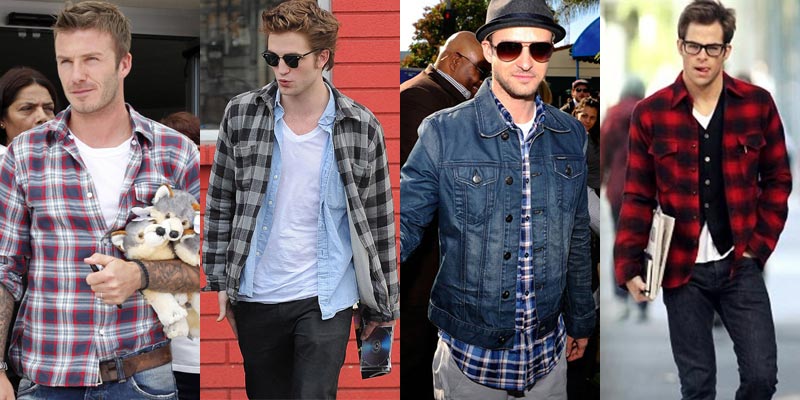 look masculino camisa xadrez aberta