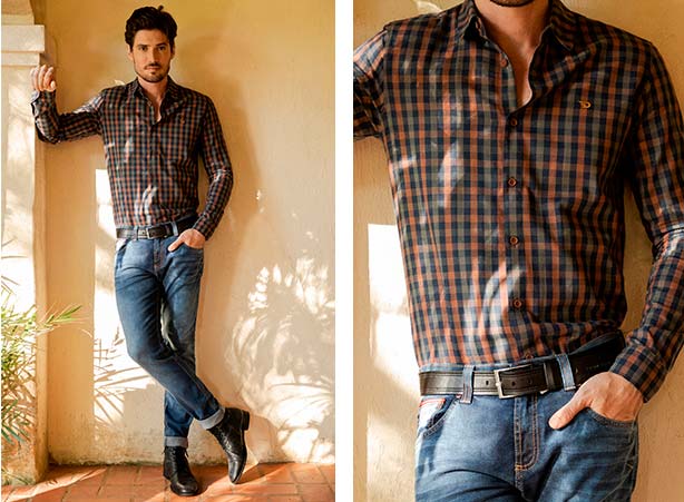 camisa xadrez masculina inverno
