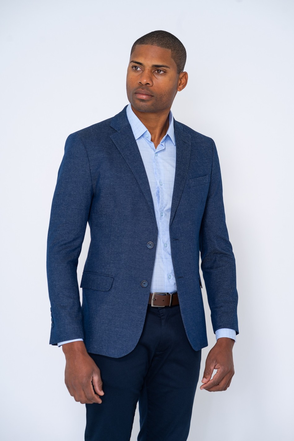 como usar blazer azul masculino
