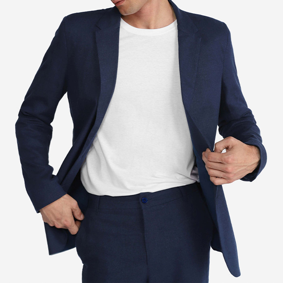 blazer azul royal look