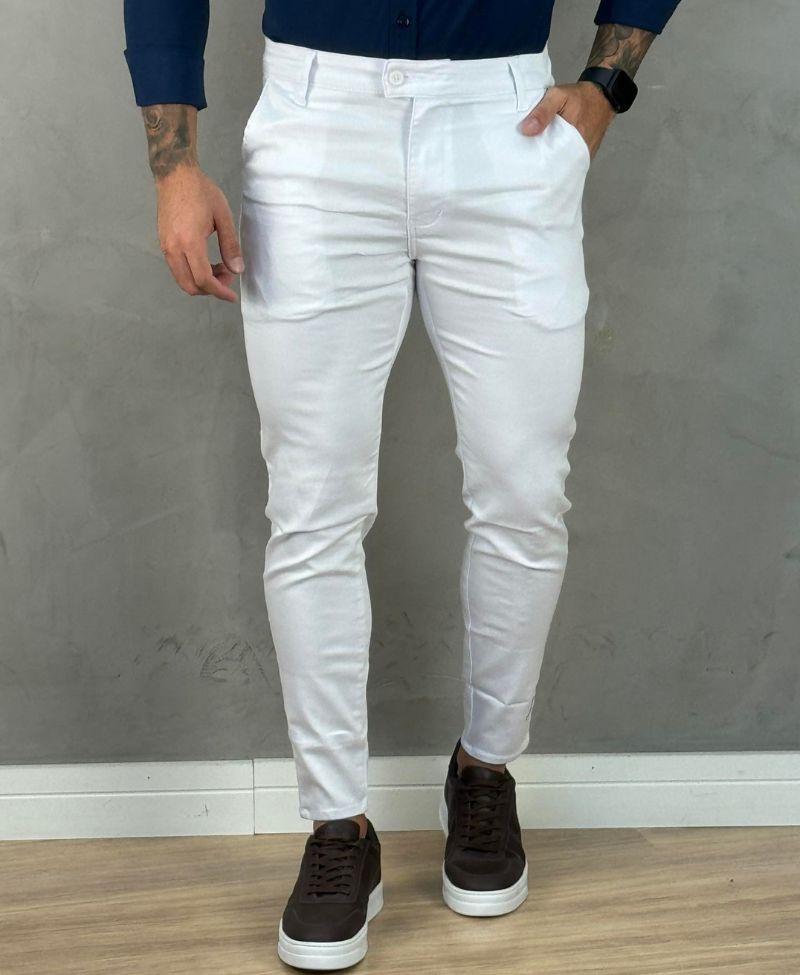 como usar calça jeans branca homem