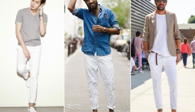 looks com calça branca masculina