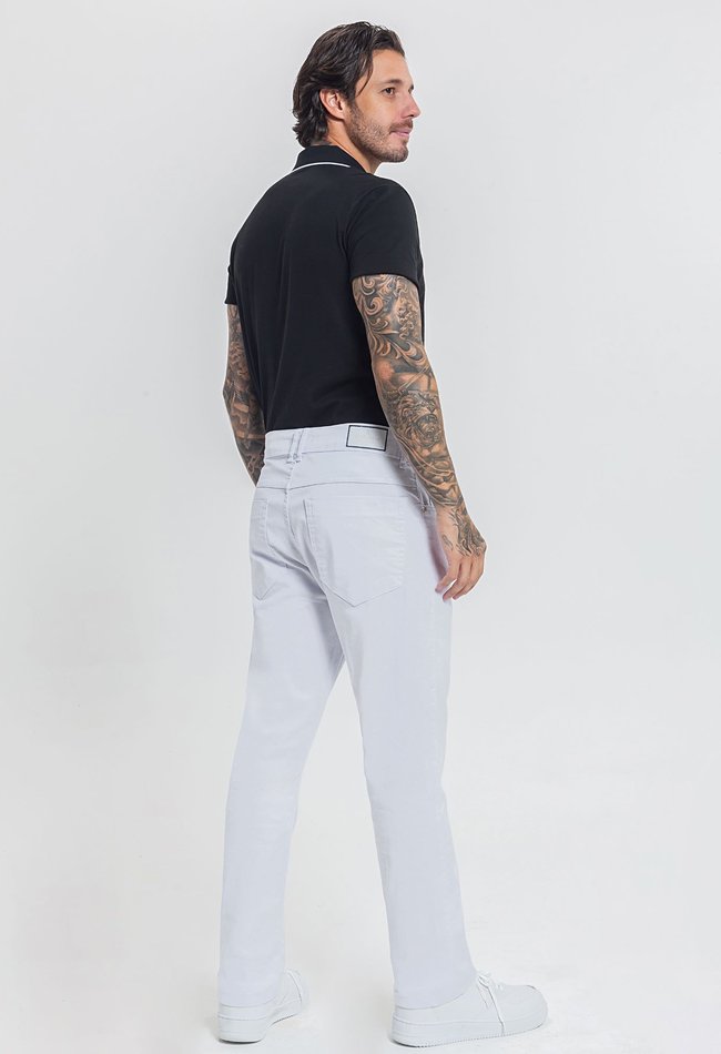 calça branca masculina social