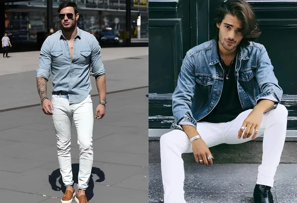 calça branca masculina social