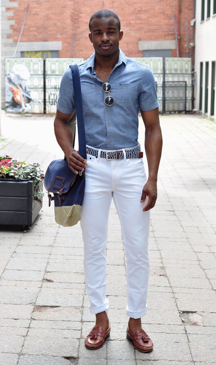 moda masculina calça branca