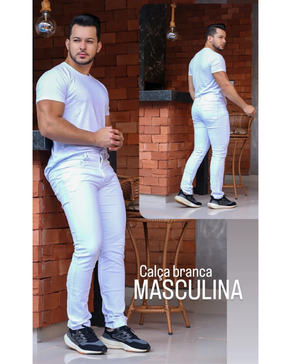 calça branca masculina inverno