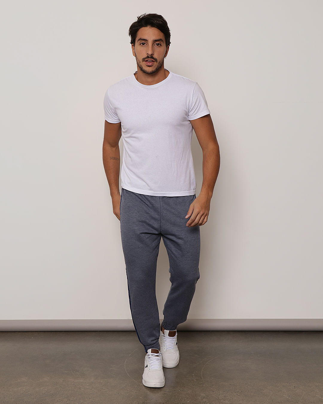 calça jogger masculina bege