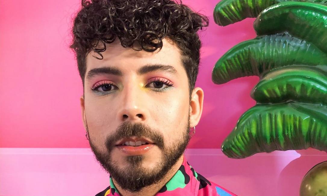 glam rock maquiagem homem