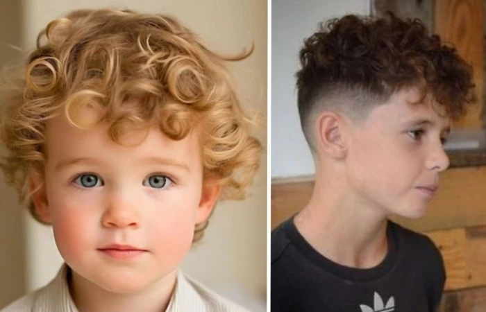 cabelo cacheado masculino médio