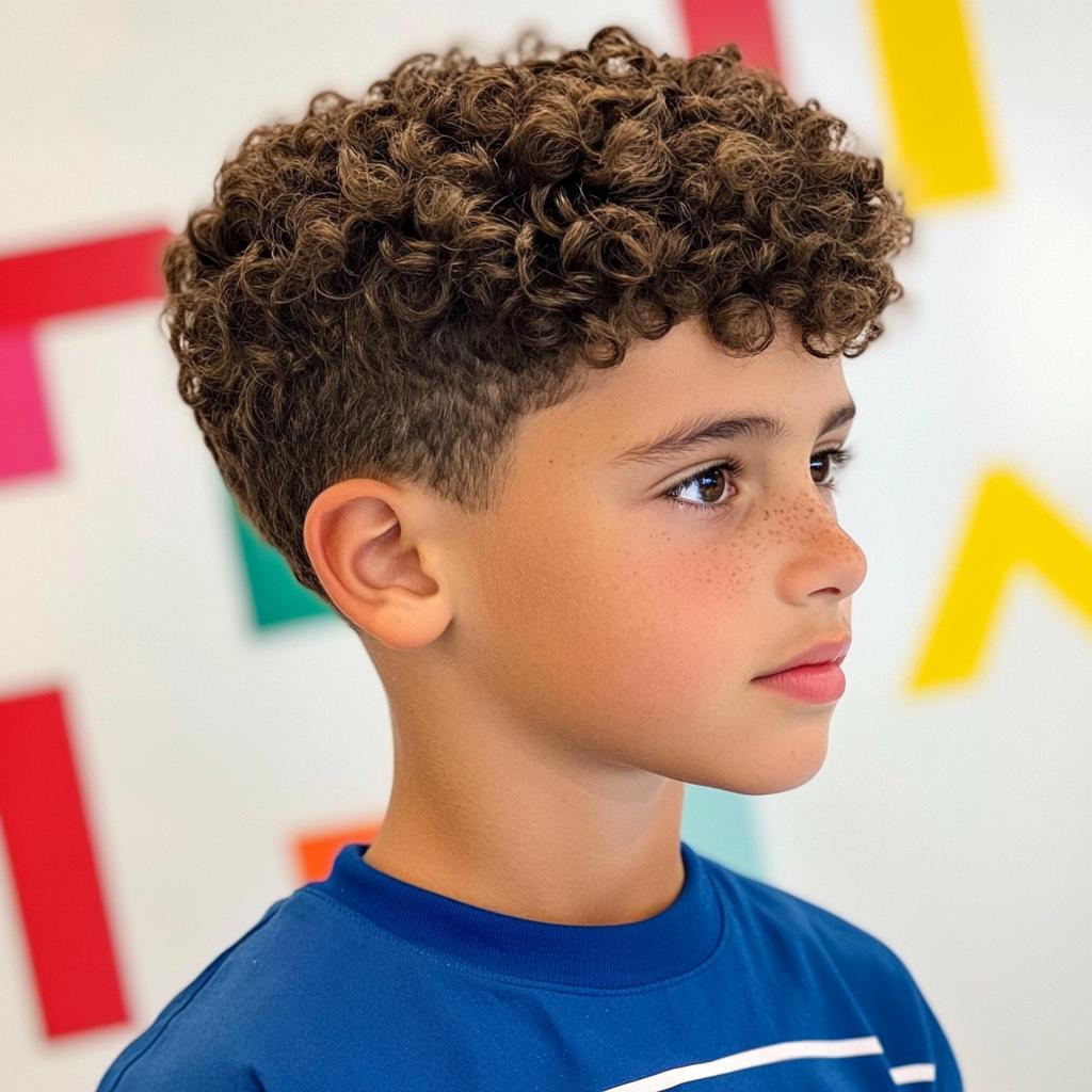 cabelo cacheado masculino médio