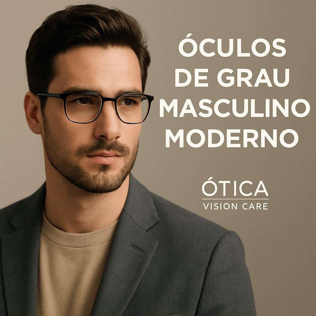 armação óculos masculino geométrico