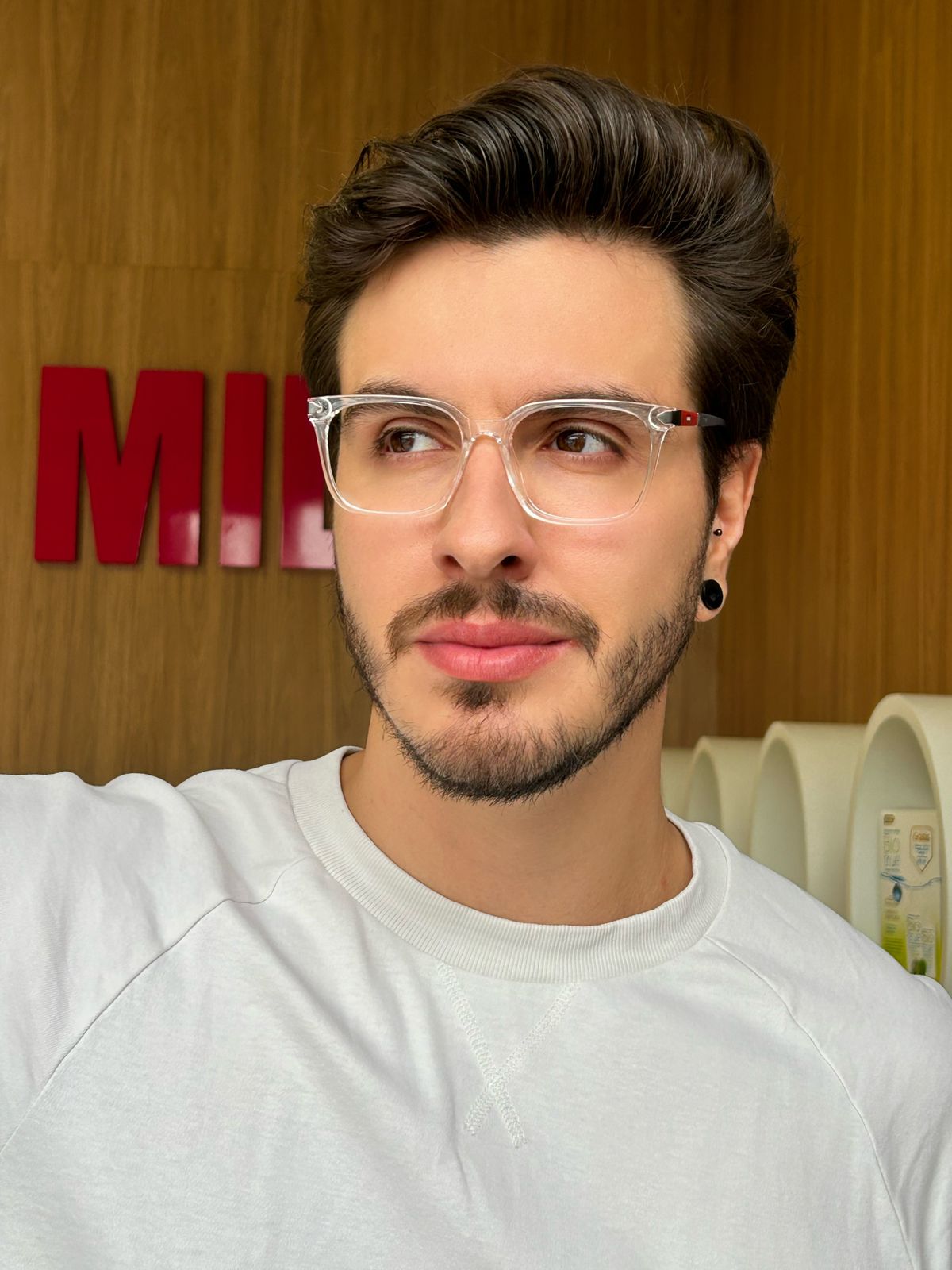 armação óculos masculino fio de nylon