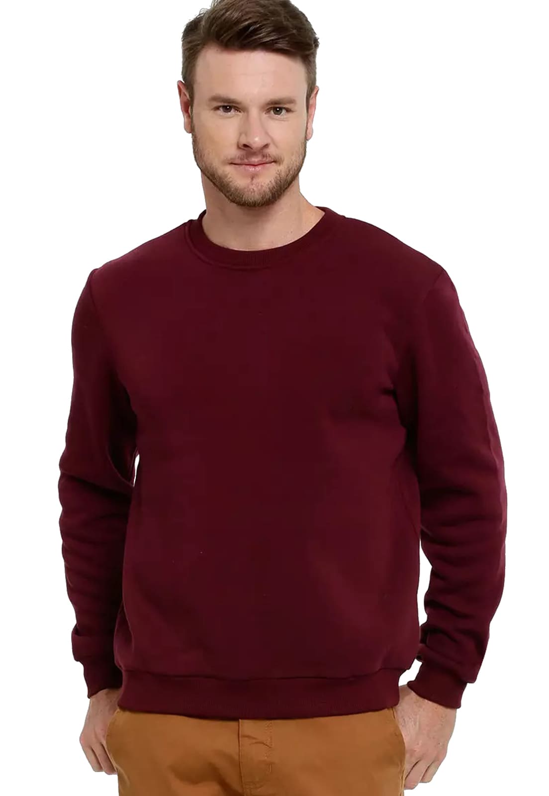 blusão masculino bordô