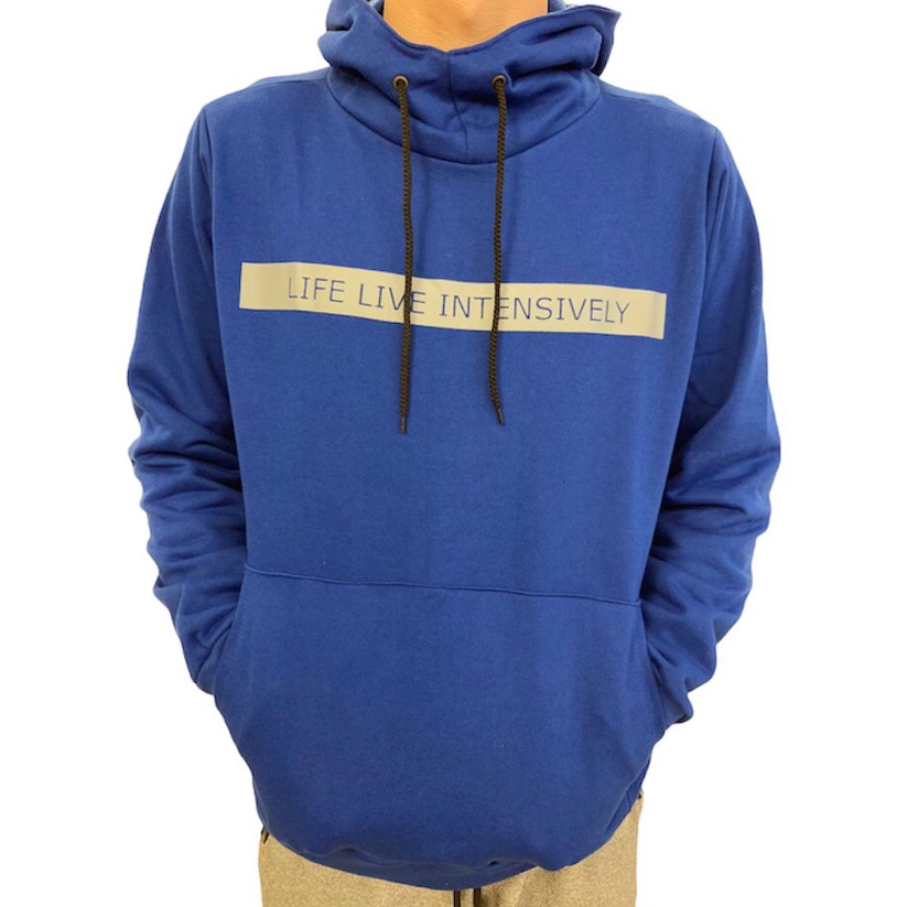 Moletom oversized gola alta masculino