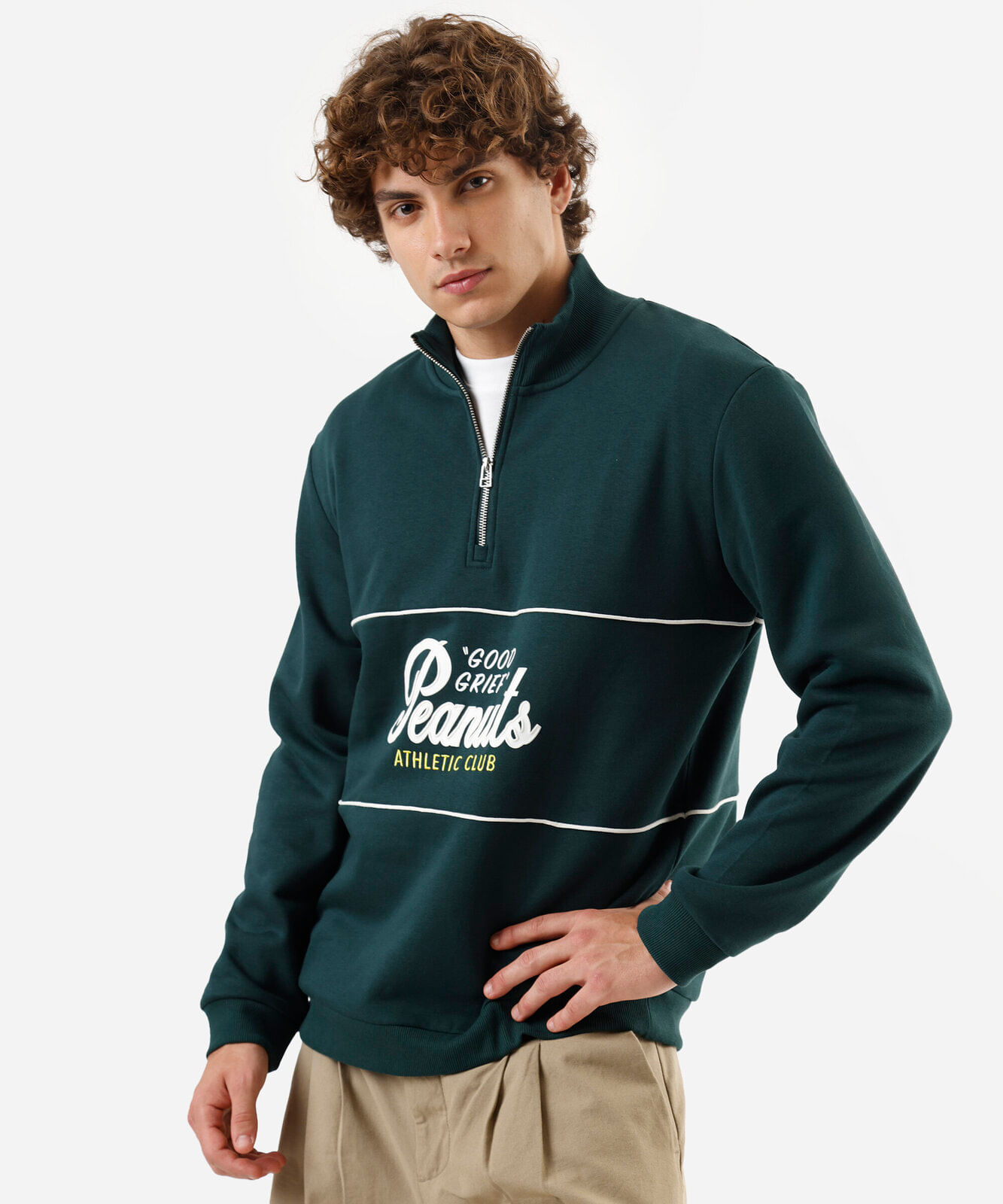 Blusão gola rolê masculino