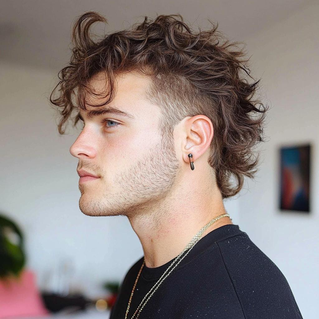 mullet moderno homem