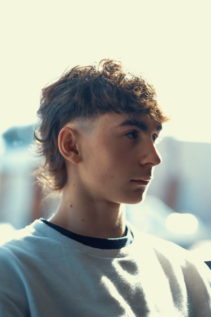 mullet desfiado masculino