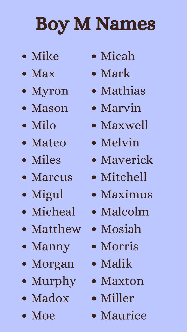 nomes italianos masculinos com m