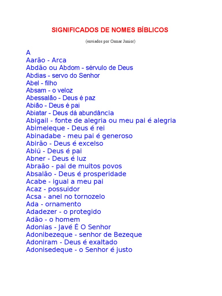 nomes bíblicos compostos